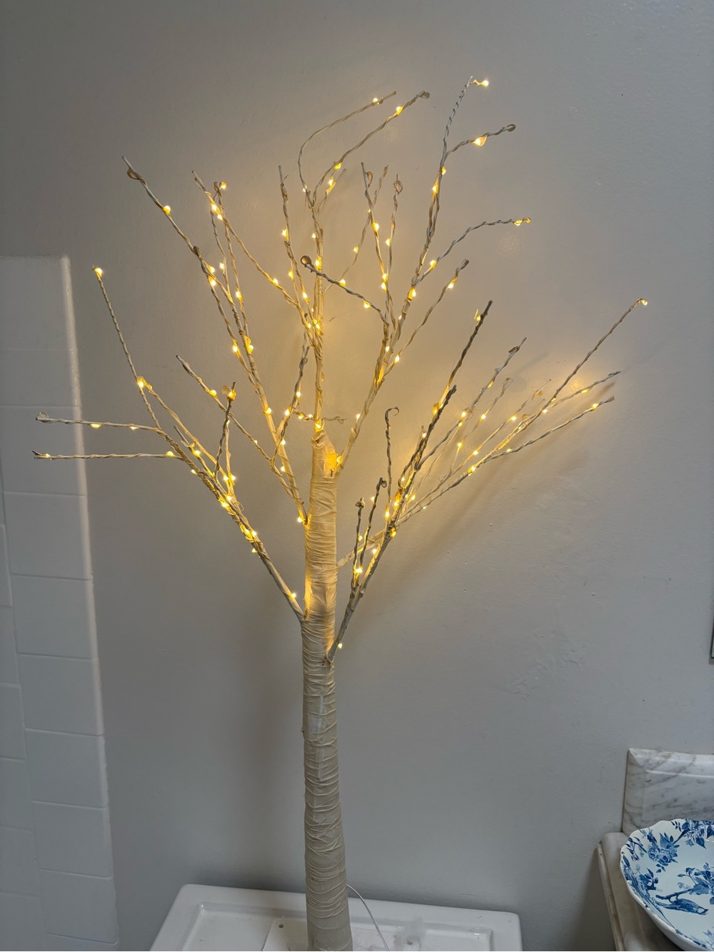 Warm White LED Decorative Lighted Branch Tree - Home Holiday